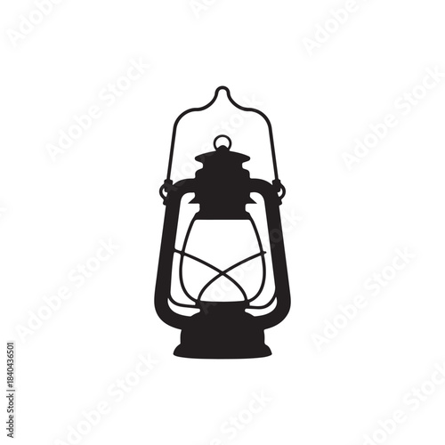old oil lamp .vector eps 10