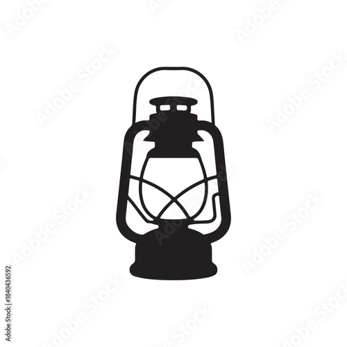 old oil lamp .vector eps 10