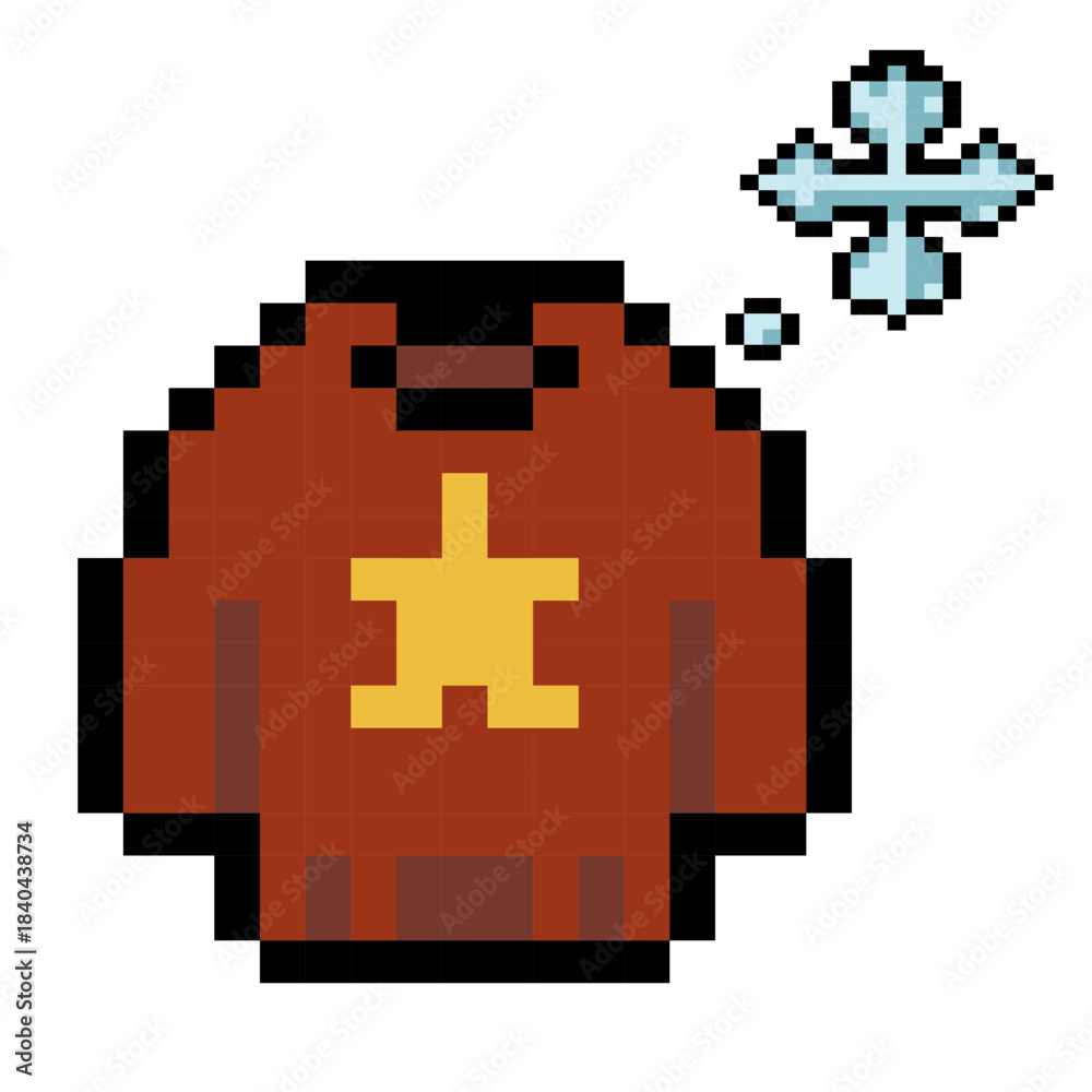 Obraz premium Pixel Christmas Sweater Design