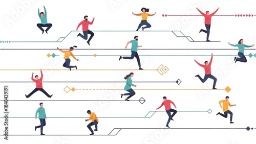 Happy New Year 2026 illustration for the Chinese New Year of the Horse.