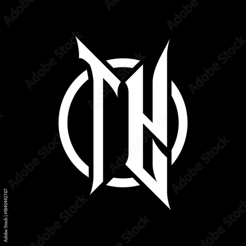 TY Monogram Logo on Black Background