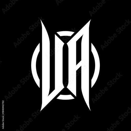UA Monogram Logo on Black Background