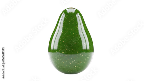 Fresh Avocado Isolated on White Background