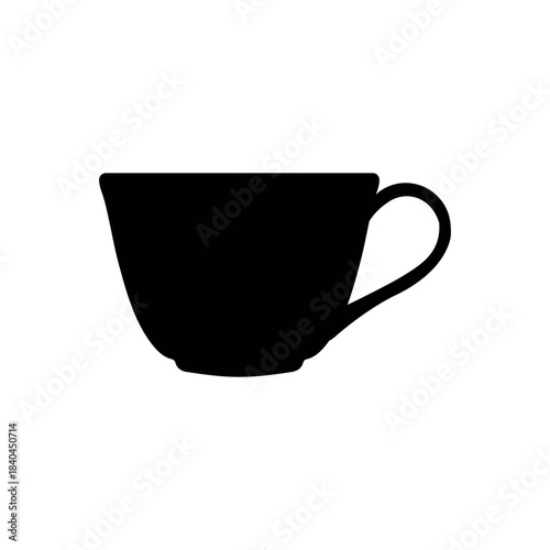 Tea cup icon set. Cups of tea collection. Hot drink icon. 