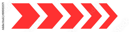 Free Download Red right arrow showing progress and direction on white background.  , transparent background - GFXLoad
