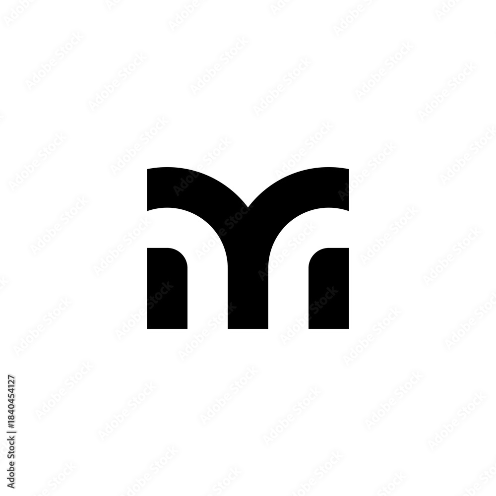 Fototapeta premium Modern Abstract Letter M Monogram Logo Design
