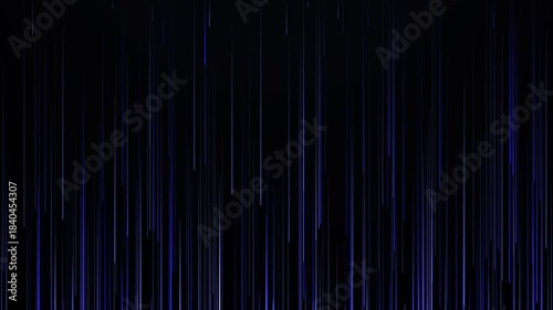 Dynamic blue lines flow across a dark background, conveying energy and movement