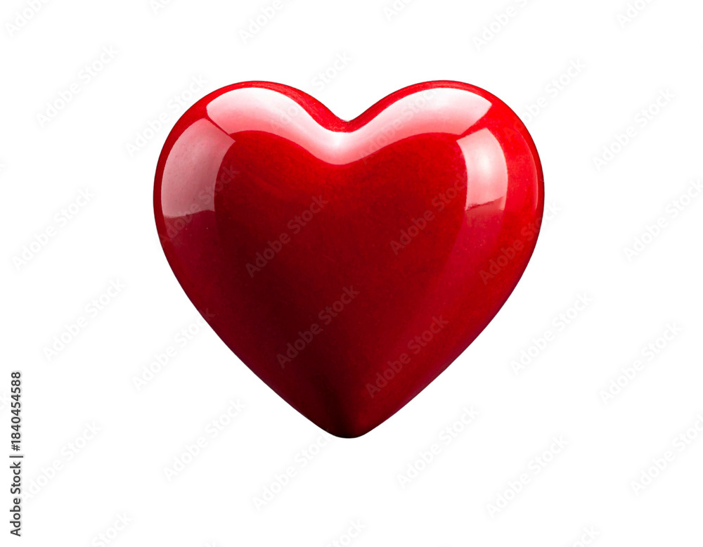 Fototapeta premium red heart on black background