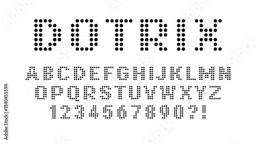 Pixel font. Dot alphabet for game logo digital design, grid and pixel art typography vector set. Retro letter and numbers, modern type for arcade style or creative poster. 8bit graphic, techno sign