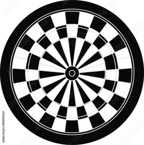 Dartboard Target Circle Vector Design