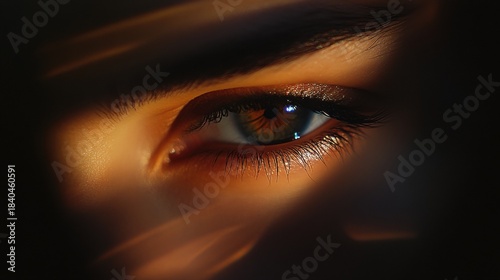 A soft focus portrait of a person with a calm peaceful expression.