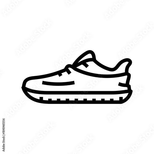 waterproof shoe covers line icon vector illustration