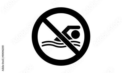 Vektor - Schwimmen verboten / Vector - Swimming prohibited 