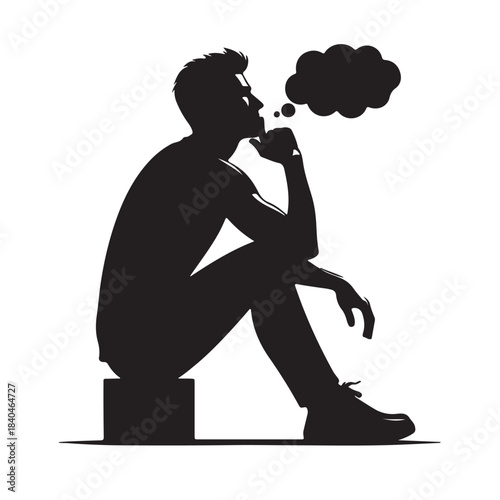 Black Burger Silhouette Vector, High Quality Illustration on White Background