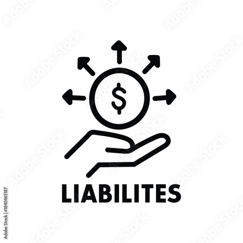 Financial Liabilities, Debt Management, and Investment Risk Icon
