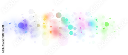Colorful and Glowing Bokeh Effect PNG