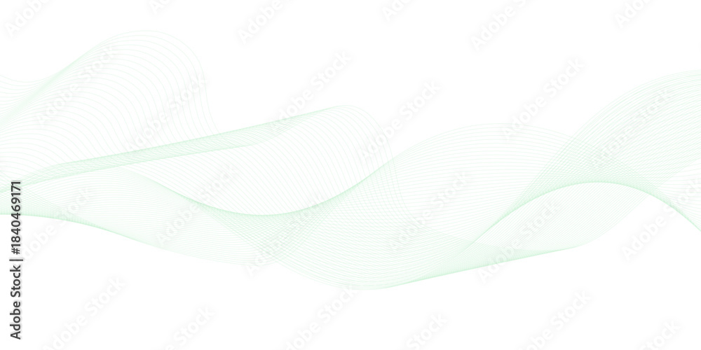 Fototapeta premium Abstract colorful wave and curve lines with technology background. Frequency sound wave lines, Abstract wavy lines for science, technology, banner, business, template, flyer design.
