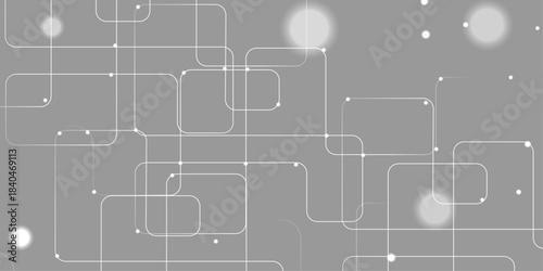 Abstract technology frame made of circuit board wires and digital elements.  Abstract geometric texture background 3D background texture.
