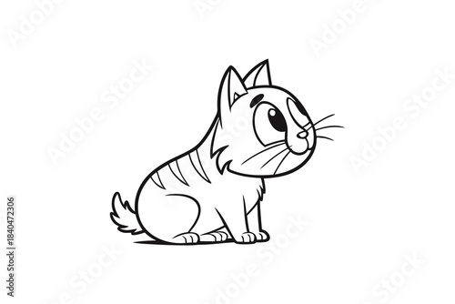 vector illustration of a cat