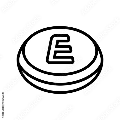 estrogen supplement capsule line icon vector illustration