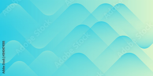 Minimal abstract background. Banner design with blue and green color gradation. Colorful and creative design abstrack background