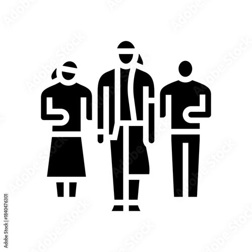 gender expression glyph icon vector illustration