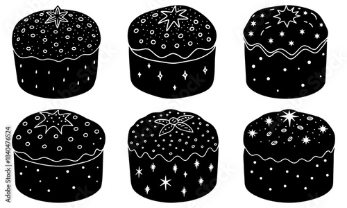 Christmas Panettone vector