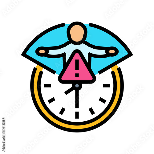 premature birth color icon vector illustration