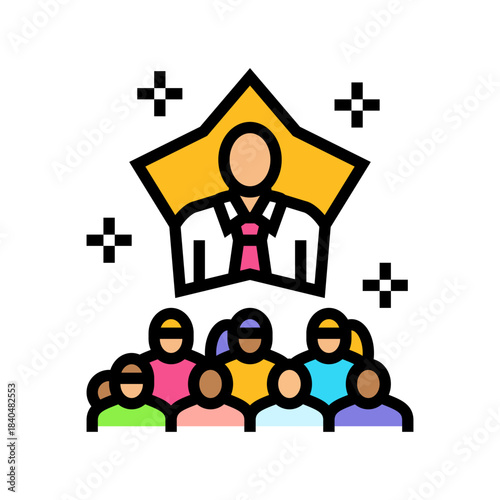 male privilege color icon vector illustration