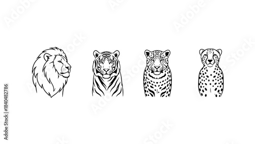 Minimalist black and white illustration showing a guitar neck with a wrench and string roll, representing instrument repair, beside two blank rectangular boxes.