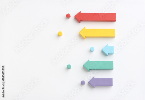 Free Download Multicoloured arrows pointing up and down. Symbolise growth progress, success in business finance.  - GFXLoad
