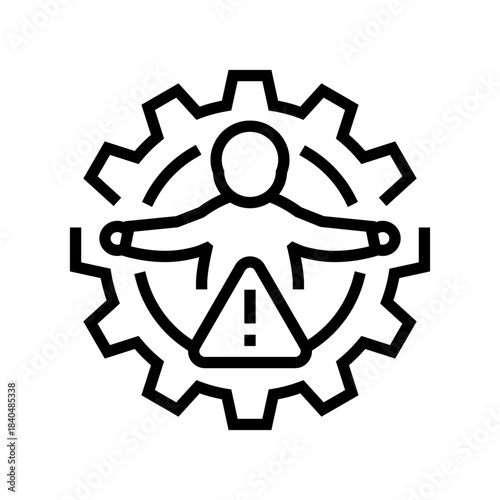 birth defects line icon vector illustration