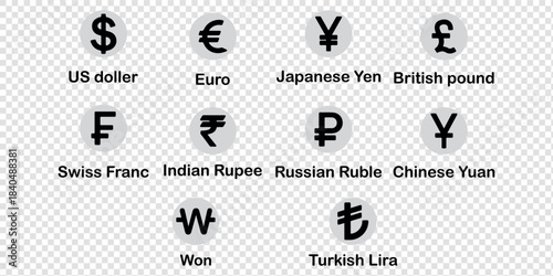 Dollar and euro financial icon illustration, showing online payment symbols, digital wallet graphics, currency signs, and earnings coin visuals, suitable for banking, finance, and economic design