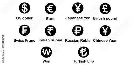 Dollar and euro financial icon illustration, showing online payment symbols, digital wallet graphics, currency signs, and earnings coin visuals, suitable for banking, finance, and economic design