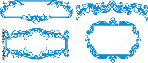 Elegant Ornamental Vintage Frames for Decorative Classic Design Themes