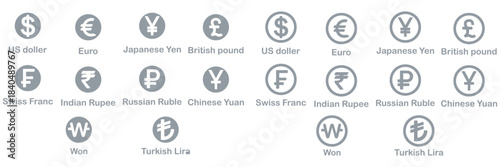 Dollar and euro financial icon illustration, showing online payment symbols, digital wallet graphics, currency signs, and earnings coin visuals, suitable for banking, finance, and economic design