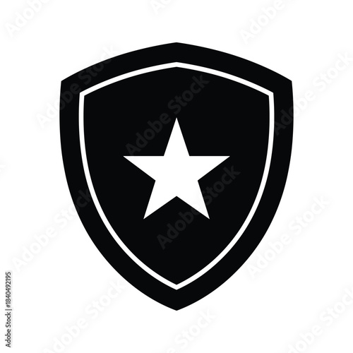 Black shield emblem with white star and border symbol 1 Free Download Black shield emblem with white star and border symbol 1 - GFXLoad