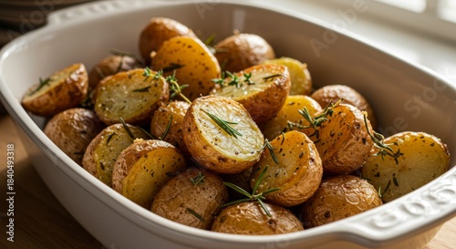 Golden Roasted Potatoes with Thyme and Pepper