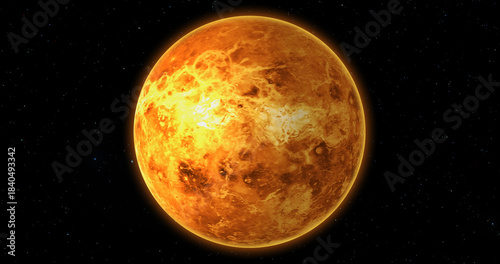 Fotografia Venus planet among stars in space