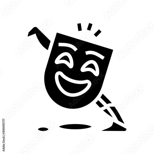 betrayal fear glyph icon vector illustration