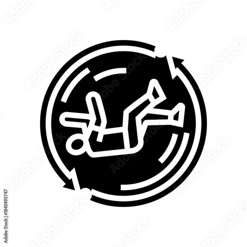 change metathesiophobia fear glyph icon vector illustration