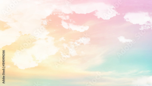 Sky clear gradient pastel sky background. Freedom concept. Vector illustration.