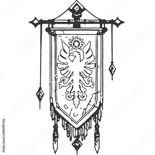 Loyalty in Ruins Vintage Illustration Vector