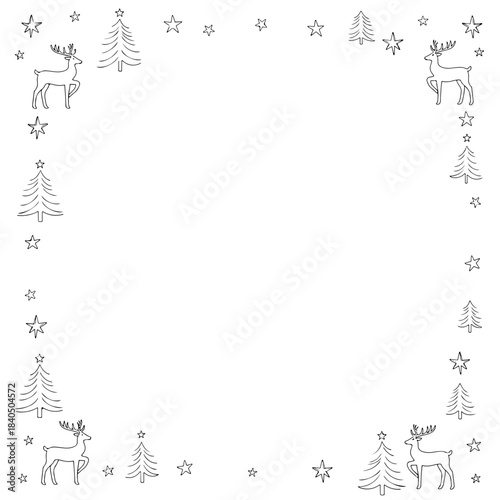 Themed frame for a Christmas card