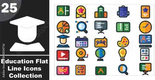 Vector set of flat medical icons illustration for web design mobile business and computer applications