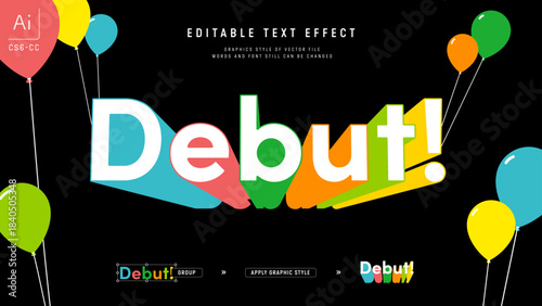 Text efect kids_Debut