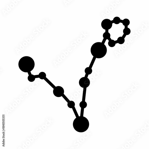 Pisces Zodiac Constellations Flat Image