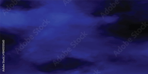 Deep blue and black abstract background with soft, cloudy shapes and ethereal glow, evoking a sense of mystery, space, or night sky for creative and imaginative visuals