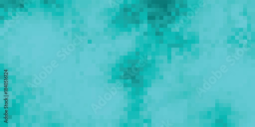 Pixelated Abstract Background in Various Shades of Cyan and Teal with a Soft, Mottled Appearance and Subtle Texture