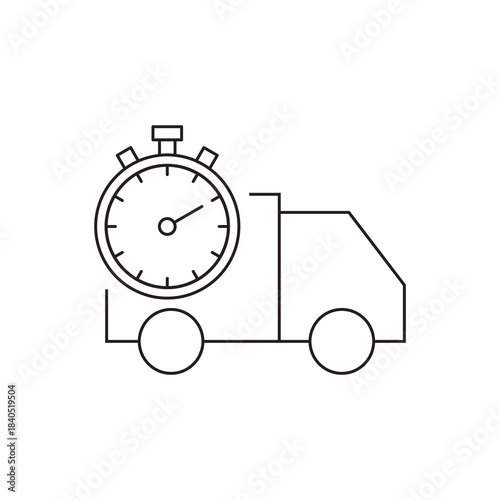 Logistics Time Measurement Stopwatch Symbol